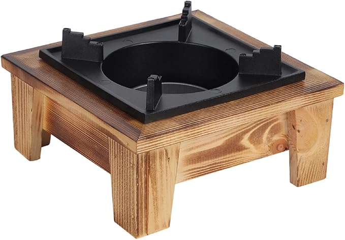Jerliflyer Alcohol Wood StoveJapanese Portable Stove Belly Stove for Outdoor Picnic for Soup Pot Roasting Pan Kettle
