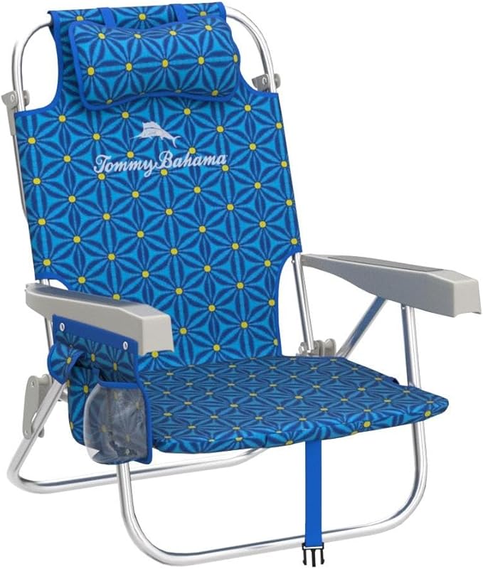 Tommy Bahama 2020 Backpack Cooler Chair with Storage Pouch and Towel Bar