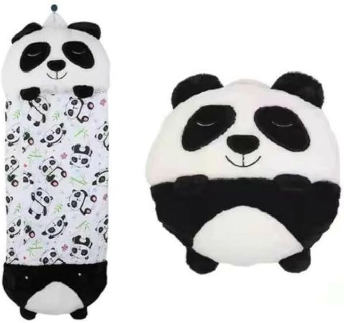 Cute Cartoon Sleeping Bag - Soft Flannel Warm Sleeping Bag for Boys Girls Portable Lightweight Camping Sleep Bag for Indoor Outdoor Travel Sleepovers Accessory Gift for Boys Girls