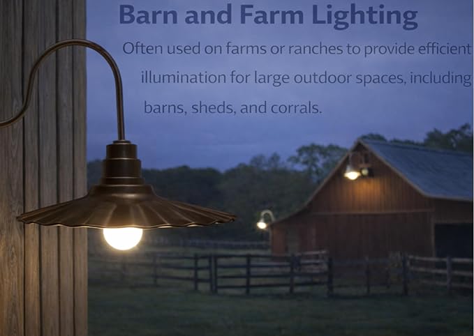 AGB102-AR20-BRONZE 20 Radial Wave Steel Dome 29 Gooseneck Barn Light - Outdoor Dome with Incandescent Downlight | Wall-Mount Fixture Gardens Pathways &amp Outdoor Living Spaces
