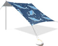 Beach Tent Sun Shelter Navy Whales Stars Lightweight &amp Easy Setup Beach Shade Canopy for Camping Fishing