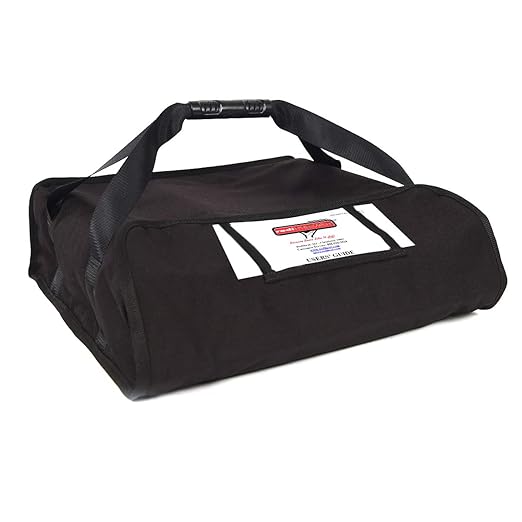 Heated Pizza Delivery System 18 2-Pie Bag Black