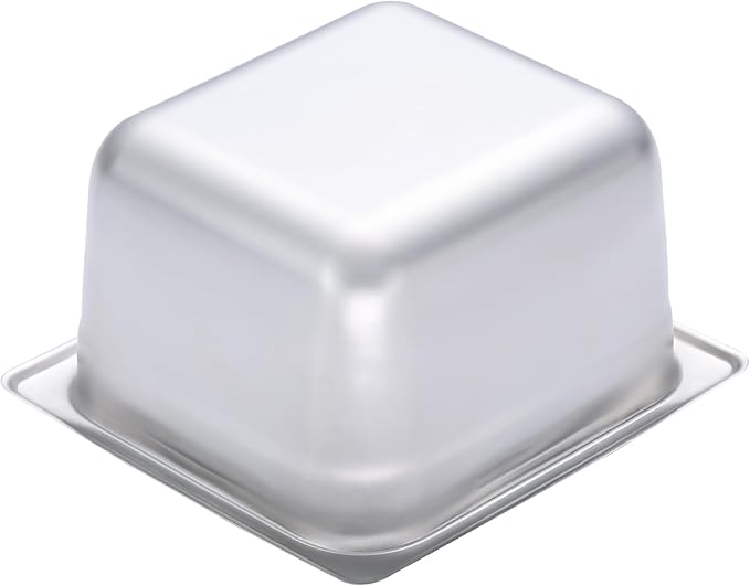 BIRDROCK HOME Stainless Steel Steam Table Pan - Hotel Restaurant &amp Catering Supplies - 24 Gauge Steel 1.8 qt Capacity - Meal Prep Cooking &amp Food Storage Container - 4 Depth 1/6-Size (6 P
