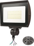 150W Outdoor LED Flood Light with Plate 5000K Daylight 21000LM 100-277V UL/DLC Waterproof LED Security Flood Lighting for Wall Wash/Sign/Flagpole/Tree/Yards/Advertising Boards