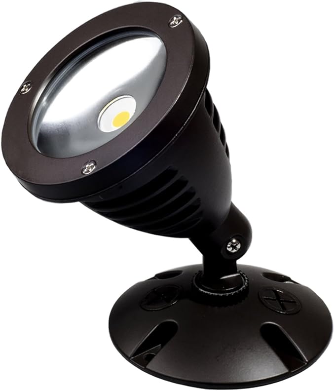 TOPELE 1100LM LED Flood Light Exterior Flood Lights Fixture with CREE LED Source for Landscape Commercial Home Garden Yard Waterproof Brown