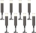 GOODSMANN 8PK Bollard Landscape Lighting Kits 2W LED Low Voltage Pathway Lights 100 Lumen 2700K Warm White Outdoor Hardwired Walkway Lights Brown Finish Path Lights with Connectors Metal Stakes