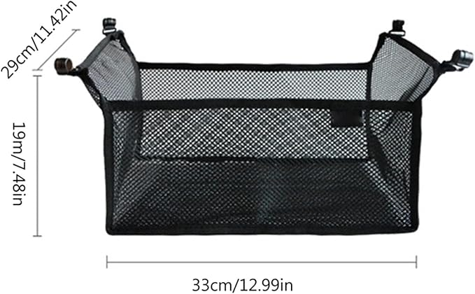 Camp Table Storage Bag Mesh Tripod Organizer for Camping Picnic and Outdoor Folding Table Under Table Storage Bag Black