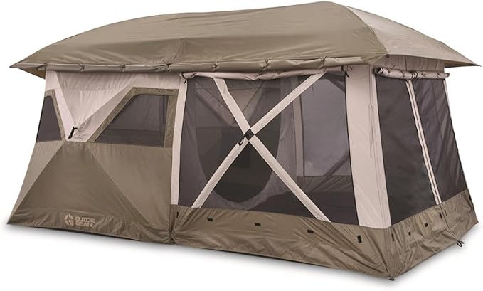 Guide Gear 8-Person Hub Camping Tent for Outdoors Family Events Weekend Travel