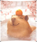 Camping Sun Shelters Capybara with Orange Beach Canopy 126 * 110.2in