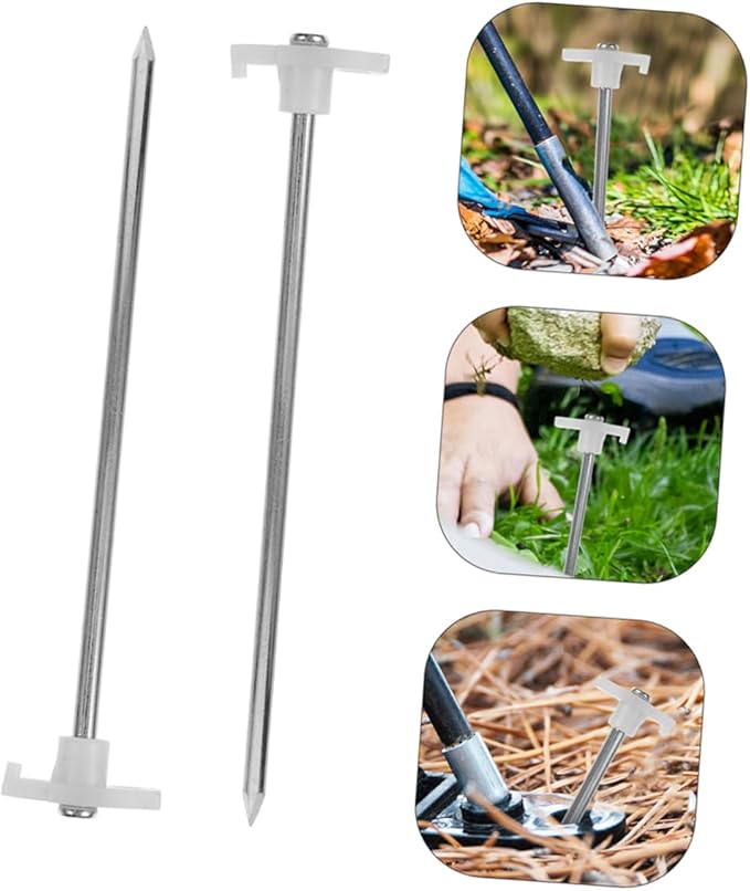 6Pcs Heavy Duty Tent Stakes for Secure Anchoring Resistant Ground Stakes for Tents Canopies Tarps and Gazebos Easy to Drive and Remove