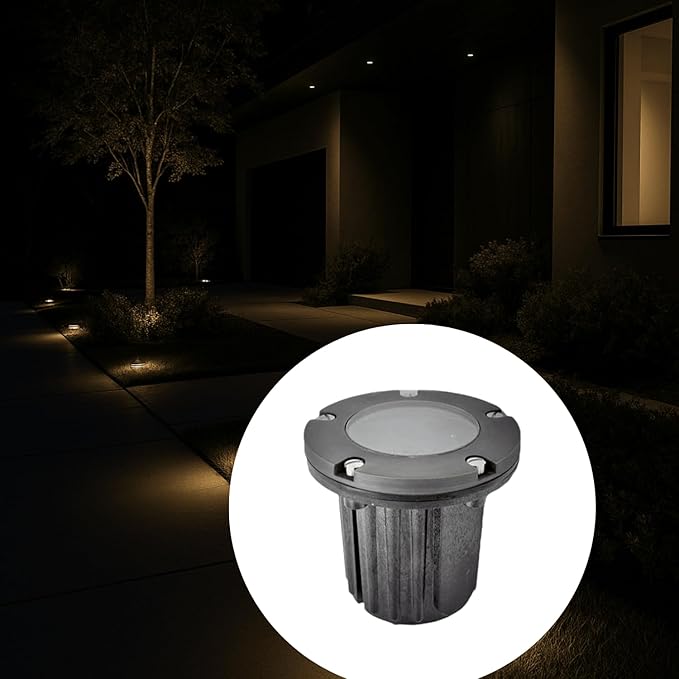 Ironsmith Lighting Products Decorative Solid Brass Cover Kit for In Ground Well Light - Oil-Rubbed Bronze Finish Stainless Steel Screws and Rubber Gasket Included - (Fixture Body Not Included)