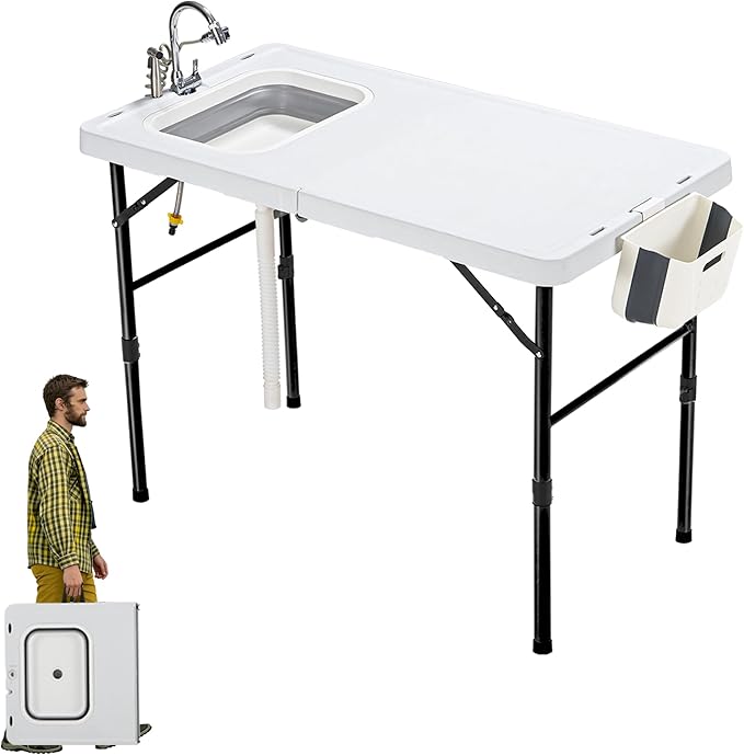 Outdoor Foldable Fish Cleaning Table