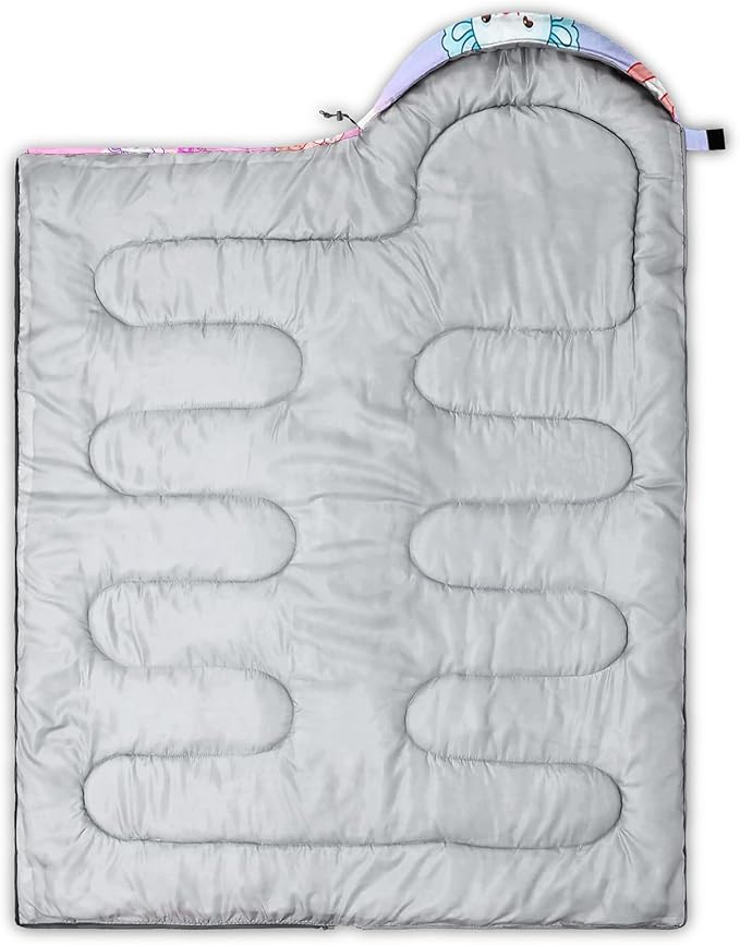QOOMO Camping Sleeping Bags3 Season Warm &amp Cool WeatherLightweightWaterproof Sleeping Bags for Adults &amp KidsTravelingand OutdoorsCamping Gear Equipment