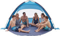 VEVOR Beach Tent Sun Shelter for 6 Person UPF 50+ Protection Portable Sun Shade Beach with Carrying Bag &amp Sand Pockets Lightweight and Easy Setup Beach Umbrella for Camping Fishing Outdoor Picn