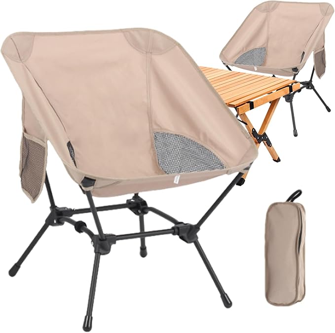 Genérico Folding Camping Chair | Portable Camping Seat - Outdoor Chair | for Campers Hikers Travellers Visitors Beach Concert Park Picnic BBQ