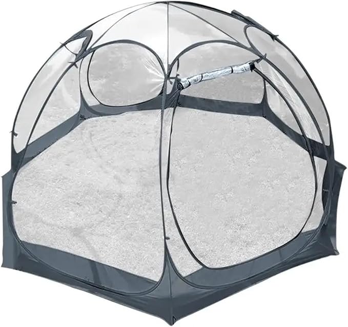Transparent Thickened PVC Spherical Camping Tent – Quick-Opening Folding Rainproof Portable Outdoor Shelter