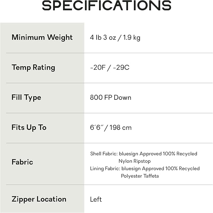 NEMO Equipment Sonic Down Mummy Sleeping Bag