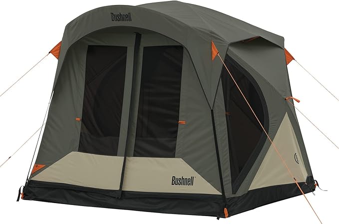 Bushnell Tent | Instant Pop Up 3P / 4P/ 6P / 8P Hub Style Tents | Best Pop Up Tent for Camping Hiking Family Camping Hunting Fishing and Basecamp