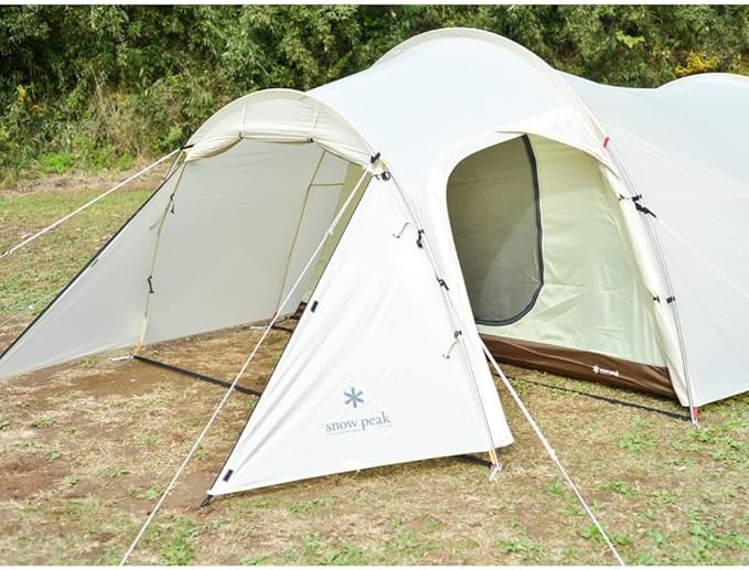 Snow Peak Vault 4 Person Tent Versatile Open Air Shelter Outdoor Adventure Camping Three Seasons Ivory