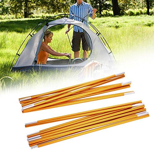 2Pcs Outdoor Camping Tent Poles 7.9mm / 0.3in Telescoping Tent Pole Awning Shelter Suitable for Camping HikingBackpacking for Camping Tents and Accessories