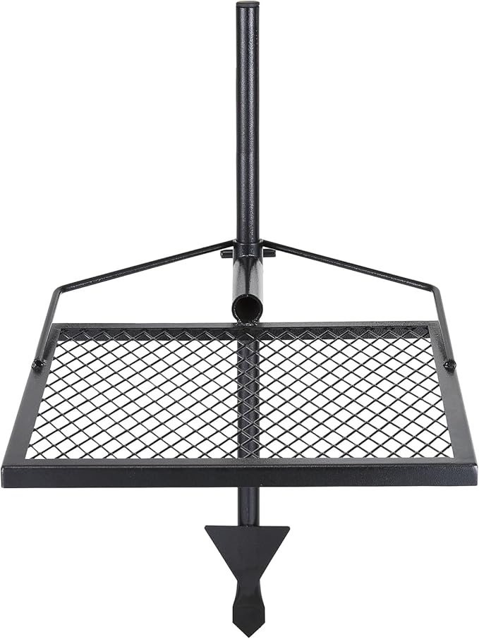 VEVOR Swivel Campfire Grill Fire Pit Grill Grate over Fire Pits Heavy Duty Steel Grill Grates 360° Adjustable Open Fire Outdoor Cooking Equipment Portable Camp Fire Racks for Camping Outdoor BBQ
