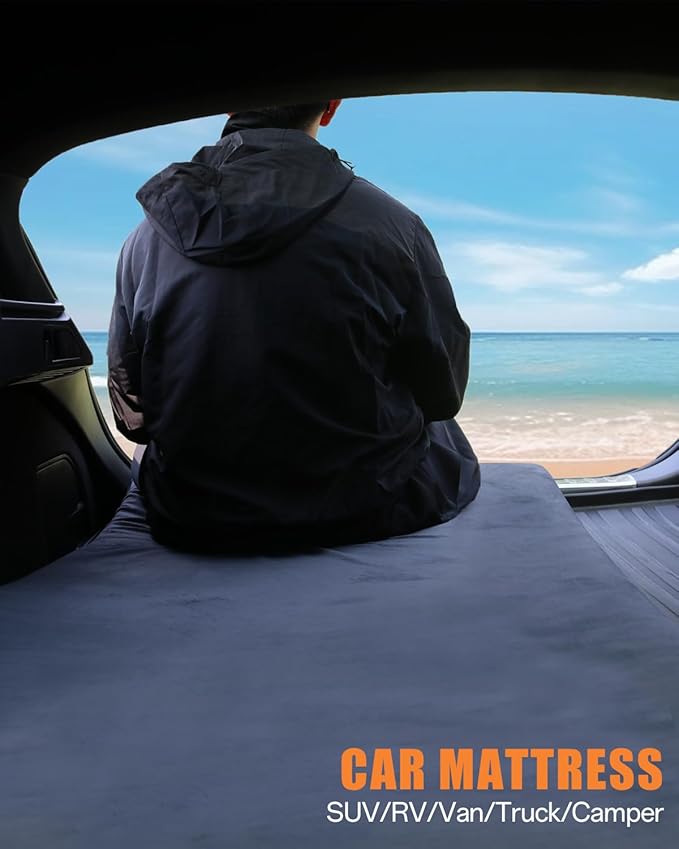 Sleeping Pad3-inch Thick Memory Foam Camping MattressPortable Roll-Up Mat for Car/Tent/Floor/Cot/TravelComfortable Pad for Guests Sleepover