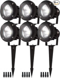 EAGLOD 20W Spot Lights Outdoor 5000K Daylight White Flag Pole Light 12V~24V AC/DC LED Landscape Spotlights Waterproof Low Voltage Landscape Lighting Outdoor (Black 20W Daylight(5000K))