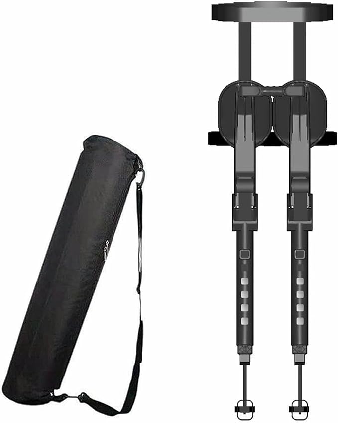 Lightweight Standing Seat Portable 5-Gear Adjustable Heights Chairless Chair Wearable Leg Ergonomics Seat Bear Up to 150kg Invisible Chair for Fishing Concert Subway