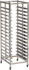 Quick Rack for Baking Pans18-Tier Baking Rack for Large Bread Pans &amp Rolling Sheets - Ideal for Bakeries Restaurants and Food Service - Heavy-Duty Space-Saving Design