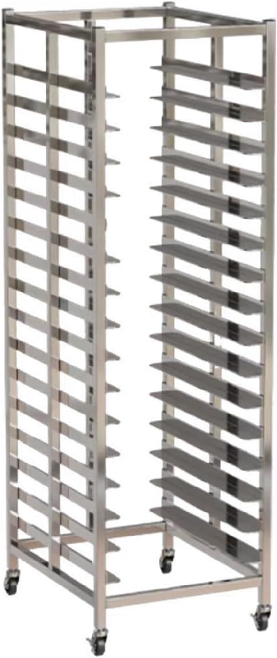 Quick Rack for Baking Pans18-Tier Baking Rack for Large Bread Pans &amp Rolling Sheets - Ideal for Bakeries Restaurants and Food Service - Heavy-Duty Space-Saving Design