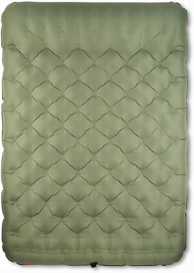 Kelty Kush Queen Air Bed W/Battery-Powered Pump PVC-Free Queen Air Mattress Comfy and Plush 6-inch Pad Carry Bag Included - Indoor/Outdoor Camping Air Bed