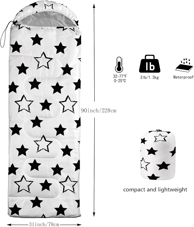 Axolotl Unicorn Sleeping Bag for Kids Boys Girls–Lightweight Warm Cold Weather Sleeping BagsWaterproof Portable Sleeping Bag with Compression Sack for Camping Backpacking Outdoor Indoor