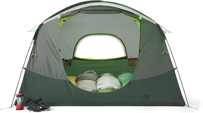 THE NORTH FACE Sequoia Tent | Waterproof Camping Tent Spacious &amp Easy to Set Up Front &amp Back Zipper Doors Side Windows