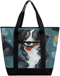 Insulated Shopping BagLarge Reusable Cooler Bags Dog Printed Foldable Shopping BagTravel Waterproof Shoulder Bag