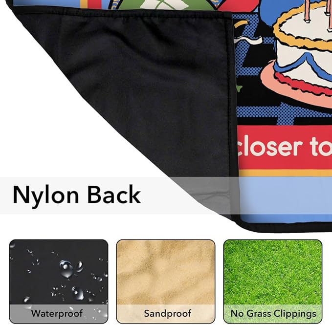 LOGOVISION Steven Rhodes One Year Closer Outdoor Blanket for Picnic Beach Camping Park Tailgate 50x60
