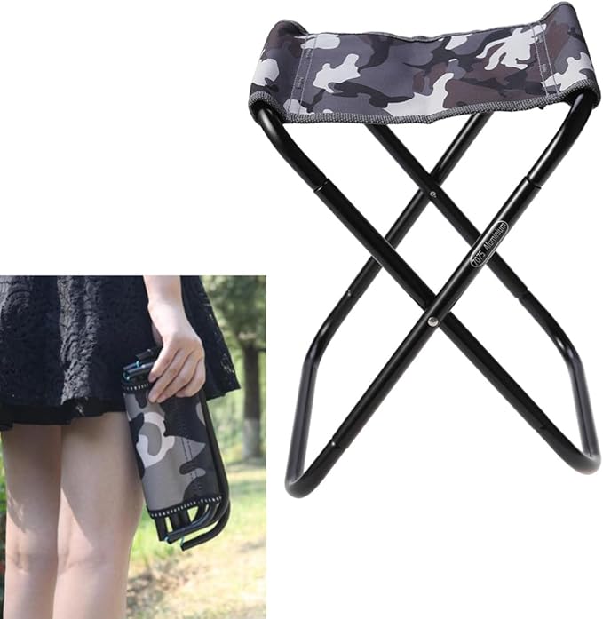 Folding Chair for Camping Collapsible Stool Ultralight Aluminum Alloy Portable