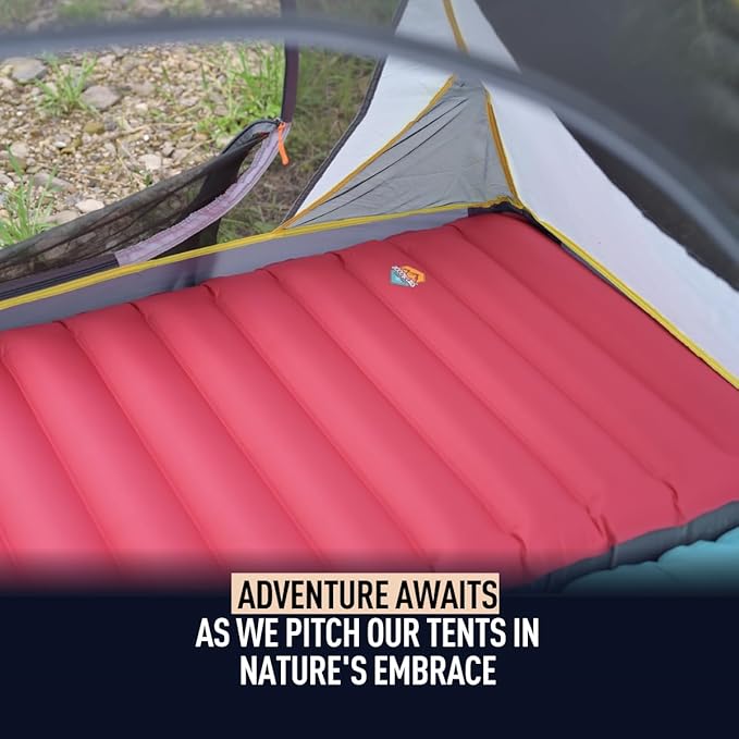 ZOOOBELIVES 3D Wrapping Inflatable Camping Sleeping Pad with Built-in Pump Extra Thick and Wide Ultimate Comfortable Compact Camp Air Mat for Tent Car Traveling and Backpacking - Airlive2000X