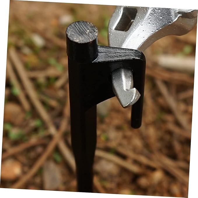 TOYANDONA 8Pcs Cast Iron Tent Stakes Durable Pegs for Outdoor Camping Garden Use Ground Fixing with Smooth Tip for Easy Soil Insertion
