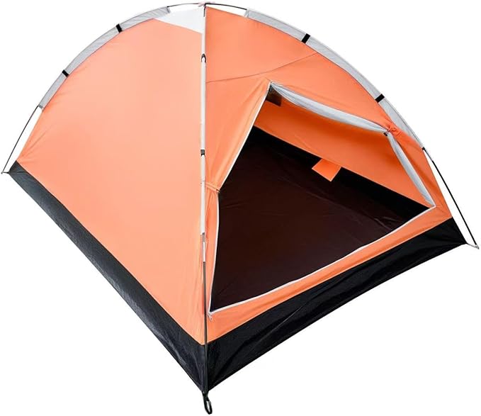 1-Person Dome Tent for Camping Waterproof Lightweight Portable Backpacking Orange/Blue/Army Green/Green