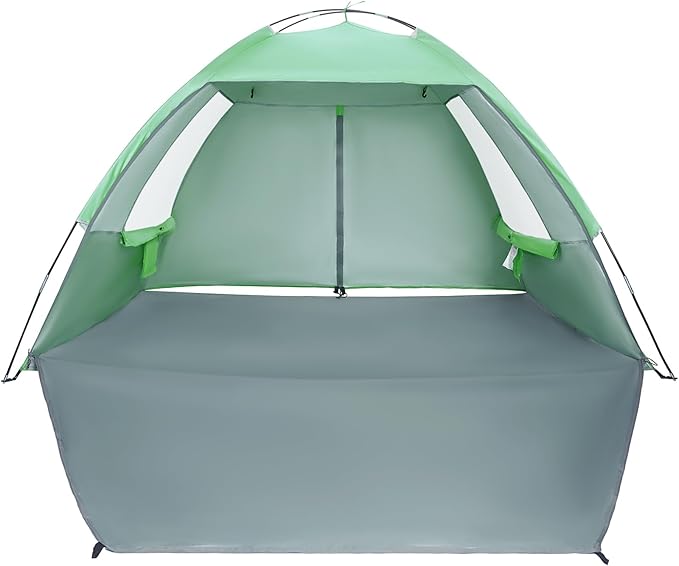CAMEL CROWN Beach Tent UPF 50+ Sun Shelter for 2/3/5/6 Person Lightweight Portable Sun Shade with Sand Anchor Family Beach Day &amp Outdoor Adventures