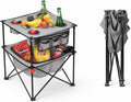 Portable Folding Beach Table Lightweight Outdoor Table with Carry Bag Compact Sand-Friendly for Camping Picnics &amp Travel.