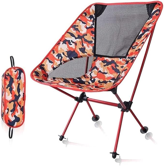 Outdoor Folding Chair Picnic Camping Portable Camouflage OxforOutdoor Lounge for Beach Hiking Fishing Lightweight and Durable Chairs