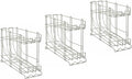 Commercial Wire Can Rack 3-Pack Holds (12) #5 Cans or (8) #10 Cans FIFO Design Durable Metal Can Rack for Restaurants (28W-671)