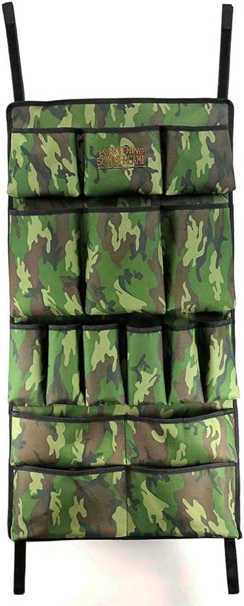 Large Bunk Organizer - Store Shoes Toiletries and Supplies at Summer Camp - 18 x 34 Inches