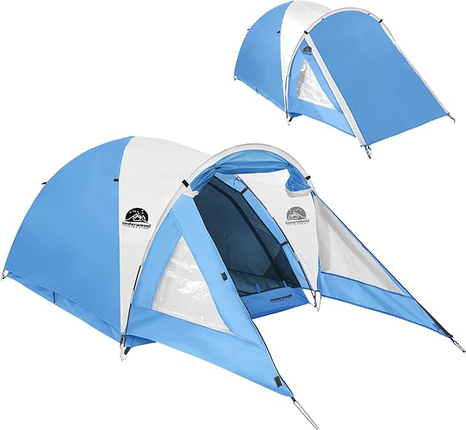 Camping Tent 2 Person with Porch Lightweight Backpacking Tent 2 Person Easy Setup Waterproof Two Person Camping Gear for Outdoor Hiking Hunting Mountaineering by Underwood Aggregator