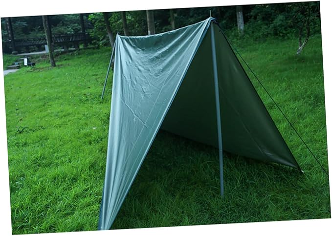 POPETPOP 1Set Large Outdoor Canopy Tarp Groundsheet Mat for Camping Beach Shade Sun Awning Rain Shelter Green Versatile Lightweight for Outdoor Activities