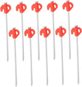 Balacoo 20Pcs Heavy Duty Windproof Metal Tent Stakes Durable Ground Pegs for Camping Canopies and Garden Decorations Effortless Installation and Reliability