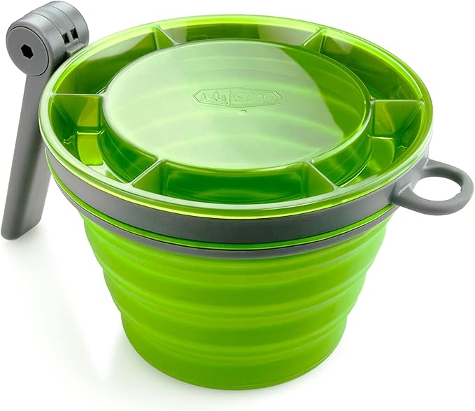 GSI Outdoors Fairshare Mug 22 Ounce Collapsible Mug for Camping Trail Travel or Office - Green