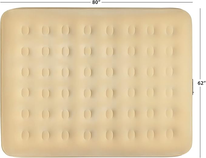 Simpli Comfy Queen Replacement Air Mattress with Built-in Pump – Compatible with EZ Bed Use Alone or with Frame Fast Inflation Portable and Easy Storage
