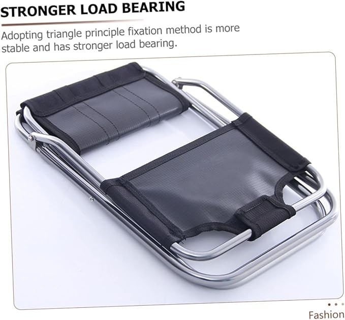 Outdoor Foldable Fishing Chair Backrest 1PCS Lightweight Aluminum Alloy Portable Stool for Camping Travel and Fishing